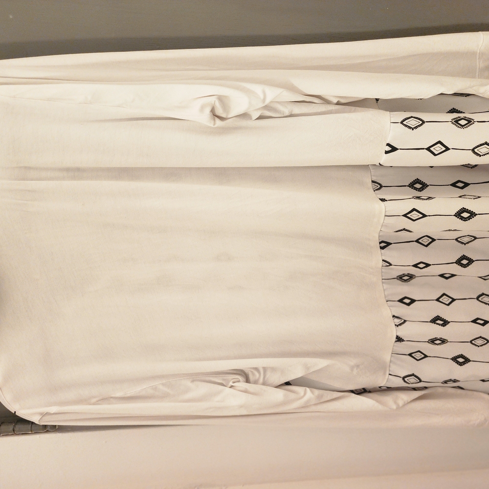 Chico's White and Black Blouse